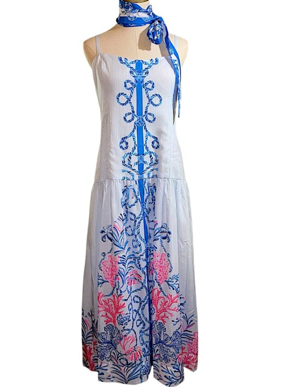 Lilly Pulitzer Saylor Maxi Dress in Multi/Naut Today NWT - Size 2 - Picture 7 of 9